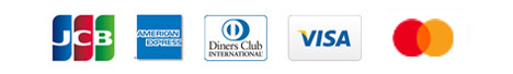 JCB AmericanExpress DinersClub VISA Mastercard